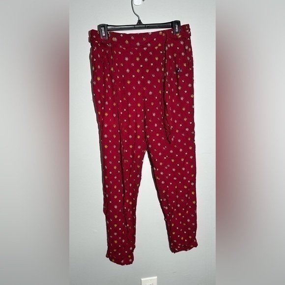 Hollister Floral Pants Size Medium - Picture 1 of 10
